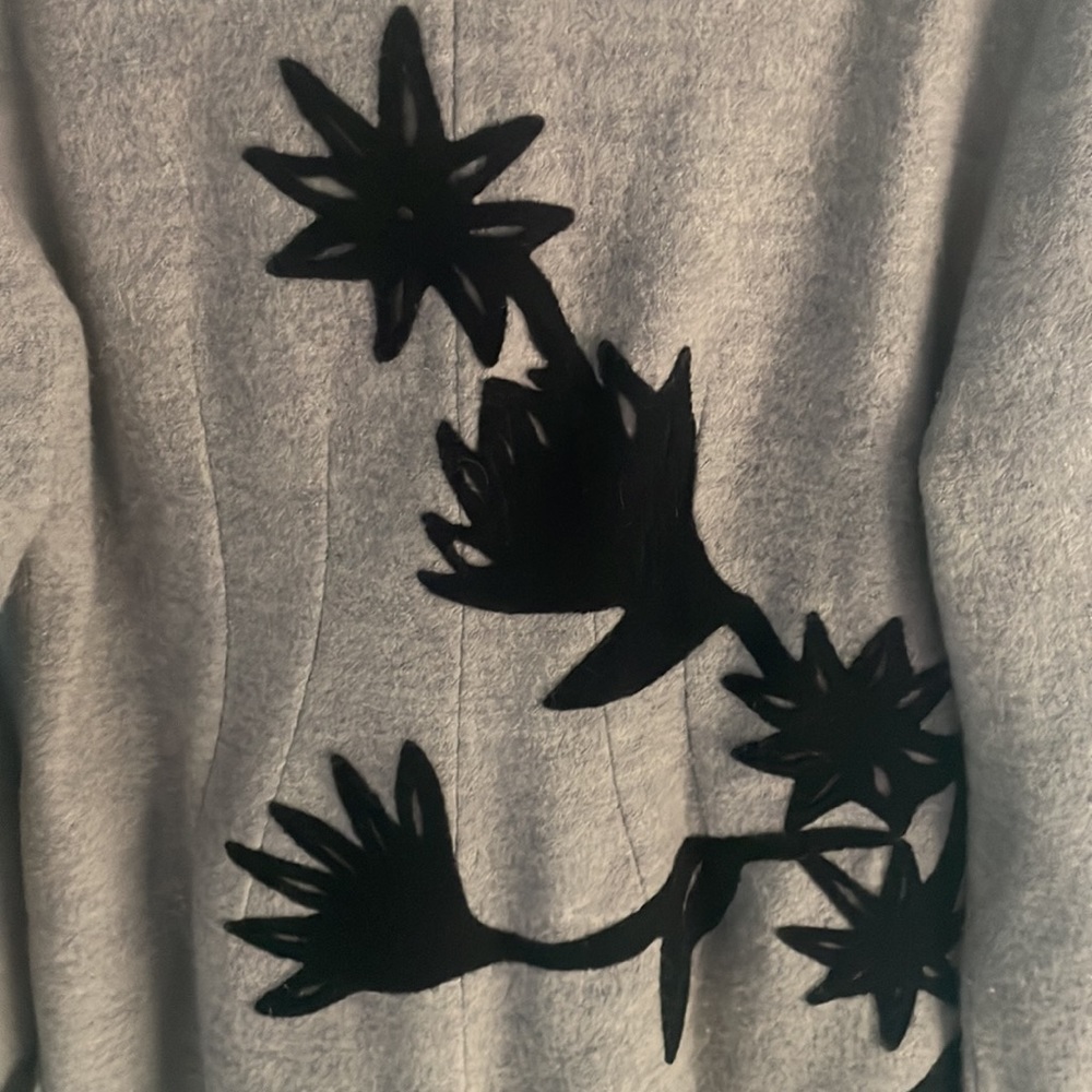 Rosie Neira wool appliqué jacket L - Picture 3 of 6